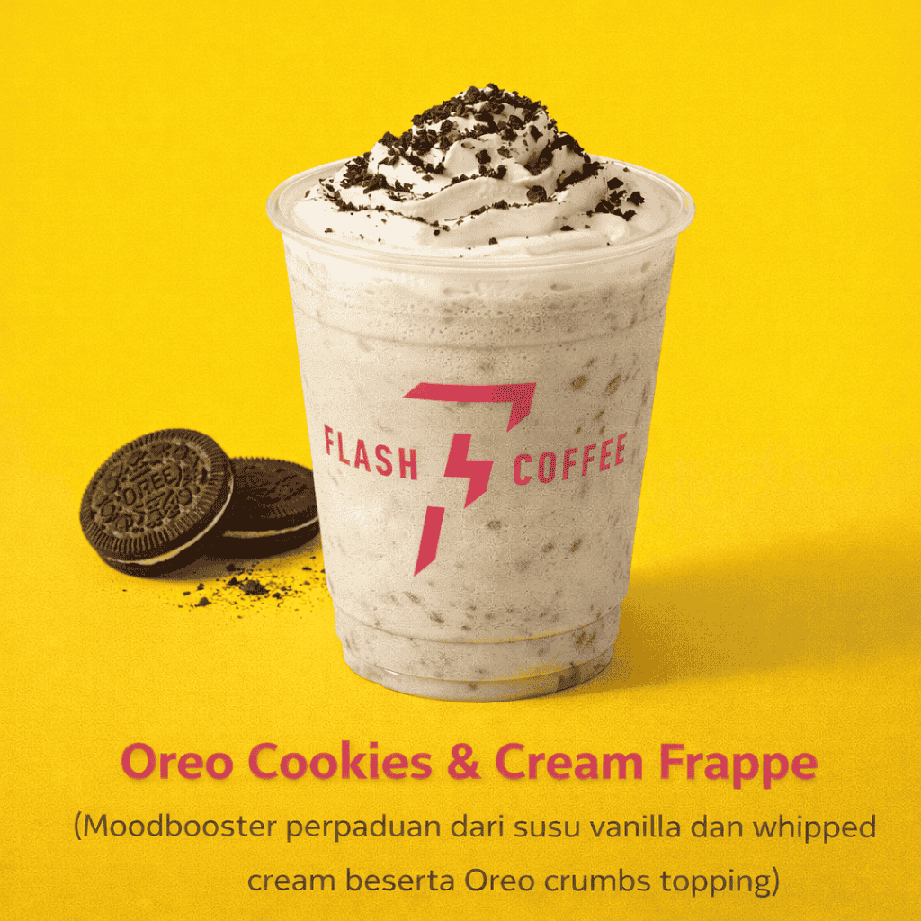 Oreo Cookies & Cream Frappe Flash Coffee